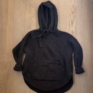 Cozy plum Hooded Sweater